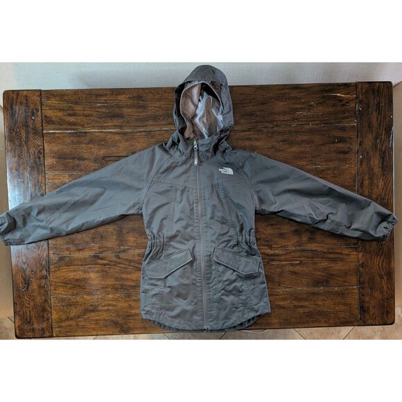 The North Face Jacket Girl's M (10-12) DryVent Gray Full Zip Hooded - Picture 2 of 15